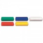 5-Pieces PVC Free Eraser Cap, Assorted Colours